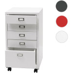 Mendler - caisson roulant hwc - l49 - armoire  tiroirs en acier armoire  dossiers - mtal 75x40x41cm ...