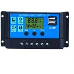 R�gulateur de charge automatique pour panneau solaire 12 v / 24 v 30 a