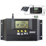 R�gulateur de charge de panneau solaire 12v 24v 10 20 30 40a contr�leur d'amp�res