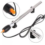 Chauffage pour aquarium 500 w thermorgulateur avec thermostat en acier