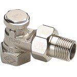 Regutec t� de r�glage raccord de retour laiton nickel� equerre dn 15 (1 / 2')