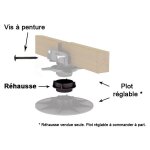 Rehausse de 20mm pour plot bugal uniquement