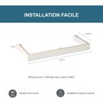 Réhausse 8cm pour coffrage / habillage lineo pour bati support wc suspendu - finition laquée blanche ... Réhausse 8cm pour coffrage / habillage lineo pour bati support wc suspendu - finition laquée blanche ...