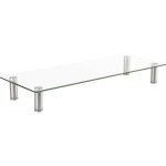 Speaka professional - r�hausseur de moniteur plage d'altitude: 75 � 90 mm transparent