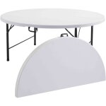 Rekkem - lot de 5 table ronde pliante 180cm Rekkem - lot de 5 table ronde pliante 180cm