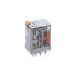 Relais auxiliaire embrochable - 4rt 7a - tension ac - 12v - 553480120040 - finder