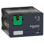 Relais potenc + led 15a 24vac avec 4 contacts et voyant lumineux int�gr�.