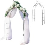 Relax4life - arche de jardin en métal pour plantes grimpantes, arcade de rosier jardin avec structure ... Relax4life - arche de jardin en métal pour plantes grimpantes, arcade de rosier jardin avec structure ...