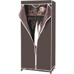 Armoire de rangement en tissu non - tissé avec structure métallique, penderie de vêtement pliable avec ... Armoire de rangement en tissu non - tissé avec structure métallique, penderie de vêtement pliable avec ...