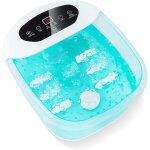 Relax4life bain de pied massant, bain massage pieds avec vibration � bulles, temp�rature r�glable 35 ...