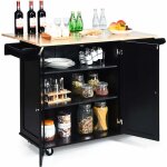 Relax4life chariot de cuisine � roulettes avec 3 tiroirs et 3 compartiments r�glables, desserte de cuisine ...