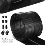 Chauffage solaire piscine 600 x 75 cm, 2 panneaux de capteur solaire en pe, tapis solaire avec kit de ...