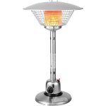 Relax4life chemin�e de table portable 4kw avec protection anti - basculement et surchauffe, r�gulateur ...