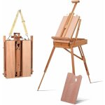 Relax4life - chevalet d'artiste trpied en bois massif hauteur rglable 114 - 183cm avec tiroir et sangle, ...