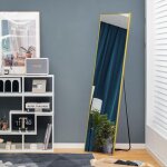 Relax4life - grand miroir sur pied chambre 40x160cm avec cadre alliage d'alu et verre antidéflagrant, ... Relax4life - grand miroir sur pied chambre 40x160cm avec cadre alliage d'alu et verre antidéflagrant, ...