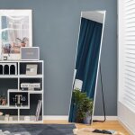 Relax4life - grand miroir sur pied chambre 40x160cm avec cadre alliage d'alu et verre antidéflagrant, ... Relax4life - grand miroir sur pied chambre 40x160cm avec cadre alliage d'alu et verre antidéflagrant, ...