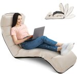 Relax4life - méridienne en daim réglable en 5 positions 90° - 180°et oreiller, chauffeuse 1 place convertible ... Relax4life - méridienne en daim réglable en 5 positions 90° - 180°et oreiller, chauffeuse 1 place convertible ...