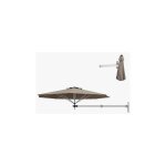 Relax4life - parasol mural pour balcon 250 cm, parasol dport en polyester 240g, 8 baleines, parasol ...