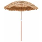 Parasol de plage hawa tropicale 175 cm, hauteur & inclinaison rglables, parasol de paille 8 baleines ...
