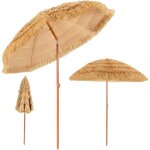 Parasol de plage hawaï tropicale dia. 220cm, inclinaison réglable, parasol de paille à 7 couches, 8 baleines ... Parasol de plage hawaï tropicale dia. 220cm, inclinaison réglable, parasol de paille à 7 couches, 8 baleines ...