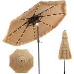 Relax4life parasol de plage hawa� tropicale led ?282, parasol de jardin ext�rieur en paille avec 8 baleines, ...