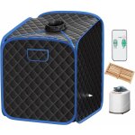 Relax4life sauna � vapeur portable 2l 1000w, cabine de sauna pliable � domicile avec 9 temp�ratures ajustables ...