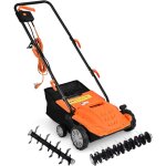 Relax4life scarificateur �lectrique 1500 w, a�rateur de pelouse avec sac de ramassage de 30 l, poign�e ...