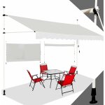 Store banne r�tractable hauteur r�glable 200 - 300cm avec manivelle, auvent anti - soleil installation ...