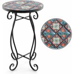 Table d'appoint en mosaïque, table basse de jardin ronde ?30 x 50 cm, table de bistro en métal céramique, ... Table d'appoint en mosaïque, table basse de jardin ronde ?30 x 50 cm, table de bistro en métal céramique, ...