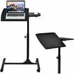 Relax4life table de lit pour ordinateur hauteur réglable 64 x 45 x (71 - 97) cm avec 4 roulettes tablette ... Relax4life table de lit pour ordinateur hauteur réglable 64 x 45 x (71 - 97) cm avec 4 roulettes tablette ...