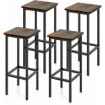 Tabouret de bar lot de 4, tabouret haut industriel avec cadre métallique, chaise haute bar avec repose ... Tabouret de bar lot de 4, tabouret haut industriel avec cadre métallique, chaise haute bar avec repose ...