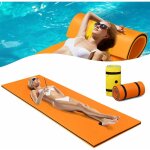 Tapis flottant piscine en mousse xpe pour piscine plage lac, hamac flottant piscine avec oreiller roul ...