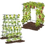 Relax4life - treillis de jardin pour plantes grimpantes, forme rglable, cadre en a / rectangulaire, ...