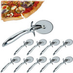 Lot de 10 dcoupes pizza pro roulette  pizza lame inox  7 cm couteau  pizza poigne antidrapante, ...