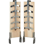 Lot de 2 planches à saumon, plaque à fumer, en bois de cèdre, fixations inclinables en inox, nature - ... Lot de 2 planches à saumon, plaque à fumer, en bois de cèdre, fixations inclinables en inox, nature - ...