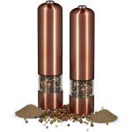 2x moulins  poivre lectriques grand moulin  sel en inox moulin  pices  piles broyeur cramique, ...
