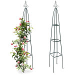Relaxdays - 2x obélisques de jardin pour roses, sur pied, tuteur plantes grimpantes, colonne, métal, ... Relaxdays - 2x obélisques de jardin pour roses, sur pied, tuteur plantes grimpantes, colonne, métal, ...