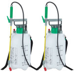 2x pulvrisateur  pression appareil lance tuyau ceinture 5 l, plante jardin, 3 bar, buse rglable, blanc ...