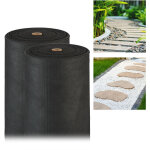 Relaxdays - 2x toile anti - mauvaises herbes 50 m, bche tisse, toile 150g / m paillage, rsiste rayons ...