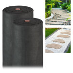 Relaxdays - 2x toiles paillage anti - mauvaises herbes 50m b�che tiss�e toile 50g / m� g�otextile, r�siste ...