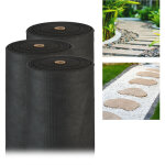 Relaxdays - 3x toile anti - mauvaises herbes 50 m, bche tisse, toile 150g / m paillage, rsiste rayons ...