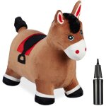 Animal sauteur, jouet en forme de cheval, charge maximale : 50 kg, sans bpa, 3 ans et plus, marron clair ...