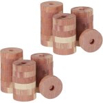 Anneaux anti - mites bois de cdre, lot de 40, armoire vtement, pige, rpulsif naturel, 4 cm, nature ...