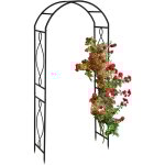 Relaxdays - arche � rosiers en m�tal, portail de jardin, hxlxp : 230 x 100 x 40 cm, r�tro, tuteur plantes ...