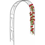 Relaxdays - arche  rosiers en mtal, portail de jardin, hxlxp : 233 x 153 x 35 cm, rtro, tuteur plantes ...