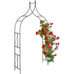 Relaxdays arche à rosiers, métal, portail de jardin, hxlxp : 270x145x37 cm, tuteur solide pour plantes ... Relaxdays arche à rosiers, métal, portail de jardin, hxlxp : 270x145x37 cm, tuteur solide pour plantes ...