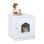 Armoire à chat, large entrée, porte aimantée, trous d'aération sur face arrière, hlp : 52 x 48 x 53 cm, ... Armoire à chat, large entrée, porte aimantée, trous d'aération sur face arrière, hlp : 52 x 48 x 53 cm, ...