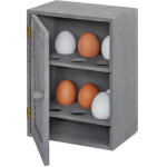Armoire à oeufs, pour 12 oeufs, style campagnard, a poser, en bois et métal, etagère oeufs, hlp 25x18x12cm, ... Armoire à oeufs, pour 12 oeufs, style campagnard, a poser, en bois et métal, etagère oeufs, hlp 25x18x12cm, ...