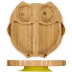 Assiette à ventouse, bambou, hibou, antidérapant, sans bpa, repas de bébé, divers compartiments, nature ... Assiette à ventouse, bambou, hibou, antidérapant, sans bpa, repas de bébé, divers compartiments, nature ...