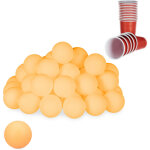 Relaxdays - balles de ping - pong, 48 pièces, accessoires en plastique, sans inscriptions, tennis de ... Relaxdays - balles de ping - pong, 48 pièces, accessoires en plastique, sans inscriptions, tennis de ...